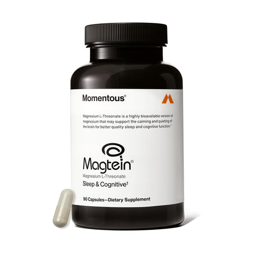 Momentous Magtein Magnesium L-Threonate - Brain & Rest Support Supplement - Boosts Cognitive Function & Sleep Quality - NSF Certified for Sport